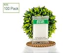 ECO Amenities Travel Size Hotel Soap (1 ounce, 100 Soap Bars) in Bulk; Individuallly Wrapped Mini Size Body and Face Soaps Hotel Toiletries Bulk; Vacation Rentals, Airbnb, Bathroom and Blessing Bag