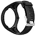 MOTONG Silicone Replacement Band For Polar M200 GPS Running Watch (Silicone Black)