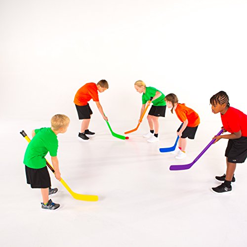 Cosom Elementary Plastic Hockey Sticks for Floor Hockey, Ice Hockey