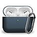 Easyworld Compatible AirPods Pro Case Cover, Silicone Protective Cover for Airpod Pro Case 2019 (Front LED Visible) Navy Blue