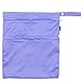 Damero 2pcs Pack Cute Travel Baby Wet and Dry Cloth Diaper Organizer Bag(Medium, Purple+Yellow)