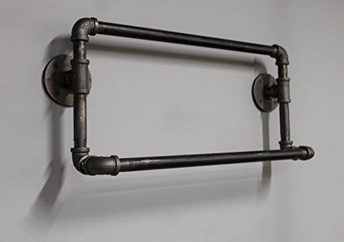 Double Towel Bar, Plumbing Pipe Bathroom Fixture, Ships from Detroit, Michigan