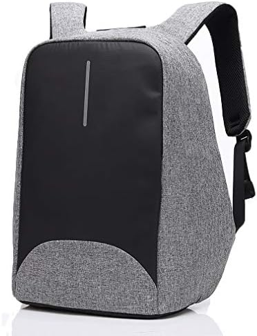 Anti-Theft Travel Daypack Backpack with USB Charging Port, LYCSIX66 Shockproof 15.6 Inch Laptop Bag Business School Backpack for Men and Women, black