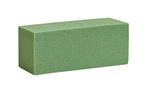 FloraCraft Floral Dry Foam Block 1.8 Inch x 1.8 Inch x 4.8 Inch Green