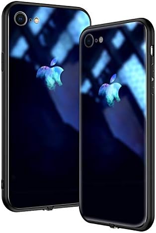 VVXIT Logo LED Flashing Light Up iPhone Case,Music Activated Light Up Incoming Call Flash Tempered Glass Protective Case for iPhone Xs MAX