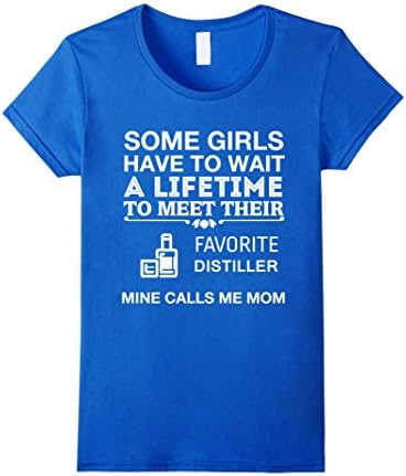 Womens My Favorite Distiller Calls Me Mom Proud Mother T-Shirt XL Royal Blue