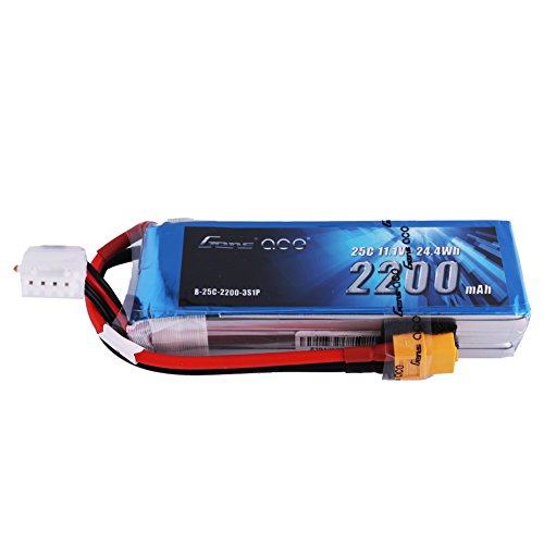 Gens ace 11.1V 2200mAh 3S 25C LiPo Battery Pack with XT60 Plug for DJI Phantom FC40 Spare Walkera E22 RC Quadcopter Drone and FPV