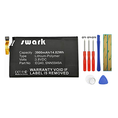 Swark EQ40 Replacement Batteries Compatible with Motorola Droid Turbo, Droid Turbo LTE, XT1254, Quark, XT928, XT885, fits Motorola EQ40, SNN5949A 3900mAh High-Capacity + Tools