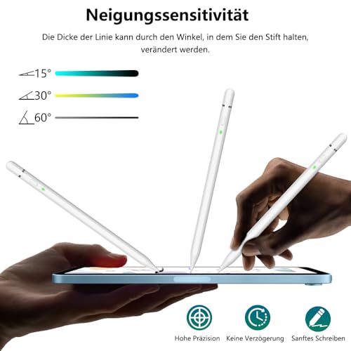Pencil 1st Generation for iPad (2018-2026): with USB C Fast Charging Performance & Tilt Sensitivity Accessories for Tablets, Pencil for iPad A16 11/10/9/8/7/6, Air 3~5/M2/M3/M4, Min 5~7, Pro 11"/12.9"/13"