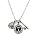 MadSportsStuff Custom Player ID Softball Necklace (#7, One Size)