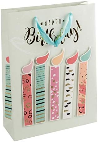 Idena 30207 Gift Bag Happy Birthday Colourful