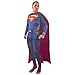 Adult Superman of Steel Costume Superhero Cosplay Zentai Cape (Small, Red)