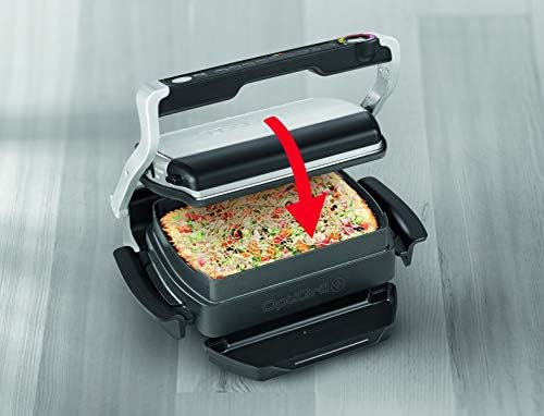 Tefal GC712D12 Optigrill+ Grille Electrique Aluminium Gris/Noir 36,5 x 34,5 x 18 cm
