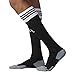 adidas Unisex Copa Zone Cushion II Soccer Sock (1-Pair), Black/White, 5-8.5
