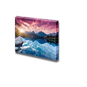 Mountain Lake in National Park High Tatra for Home or Office Art - Canvas Art Wall Art - 12" x 18"