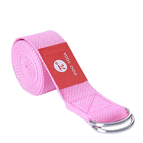 Yoga Strap Best Gift for Christmas Holiday Stretch Bands with Adjustable D-Ring Buckle (Many Stylish Colors) – Best for Daily Stretching, Yoga, Pilates, Fitness