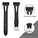 NANW Leather Bands Compatible with Fitbit Charge 4 / Charge 3 / Charge 3 SE, Slim Genuine Leather Band Replacement Accessories Strap Women Man Wristbands, Large Small