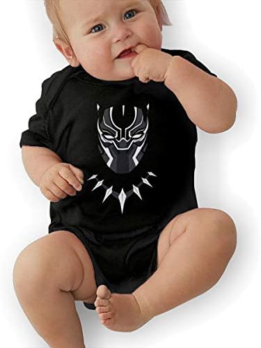 LianLiYa Unisex Baby Aven-ge-rs Bla-ck-Pan-Ther 100% Cotton Short-Sleeve Onesies