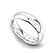 Blue dream 8mm Silver Tungsten Carbide Ring Lord of The Rings High Polished Domed Wedding Bands Size 6-13