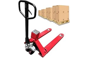 PEC Industrial Pallet Jack with Built-in Scale, Heavy Duty for Warehouse use, US Full Assembled, 5000 LBS Capacity