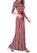 Levaca Womens Round Neck Elastic Waist Pleated Swing Casual Tunic Dress Wine S