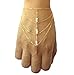 Geerier Women Multilayer Hand Harness Finger Bracelets