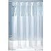 iDesign Hitchcock EVA Plastic Shower Liner Mold and Mildew Resistant for use Alone or With Fabric Curtain for Master, Guest, Kid's Bathroom, 108 x 72 Inches, Frost and Clear