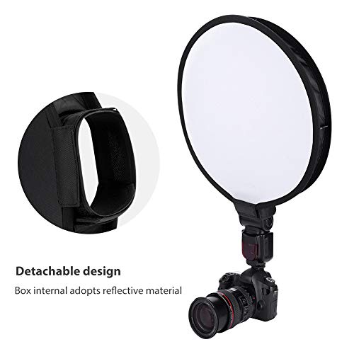 Oumij Reflector Flash Diffuser Softbox Universal Flash Flashlight Softbox Diffuser Suitable for External Speedlite of Digital Camera for Speedlight Universal Mount - Thumbnail 4