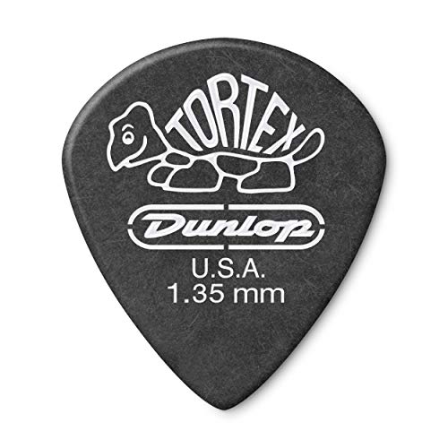 Dunlop 482R1.35 Tortex® Pitch Black Jazz III, 1.35mm, 72/Bag