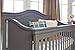 Million Dollar Baby Classic Louis 4-in-1 Convertible Crib with Toddler Bed Conversion Kit, Manor Grey