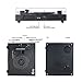 VMO Retro Record Player for 33/45/78 RPM Vinyl Records,Bluetooth Belt-Drive Turntable with Built-in Hi-Fi Stereo Speakers,Blackthumb 4