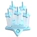 Chichic Popsicle Molds, Ice Pop Maker, Ice Pop Molds, BPA-Free, Repeated Use, Set of 6 (Diamond, Sky Blue)