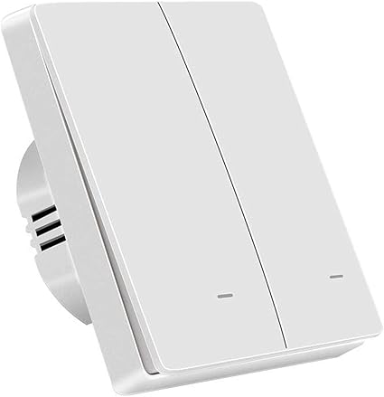 CCCMS Smart WiFi Wall Switch Socket Control Remoto inalmbrico Light Touch Wall Voice Timer Countdown Rocker Compatible Memory Smart Life con Alexa Google Voice Assistants