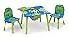 Delta Children Kids Table and Chair Set With Storage (2 Chairs Included) - Ideal for Arts & Crafts, Snack Time, Homeschooling, Homework & More, Ninja Turtles