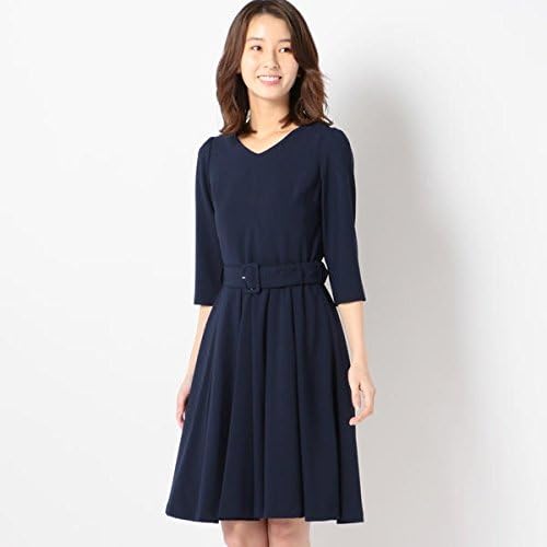 Amazon ミューズ リファインド クローズ Mew S Refined Clothes ウエストベルトvワンピース ネイビー M ワンピース チュニック 通販