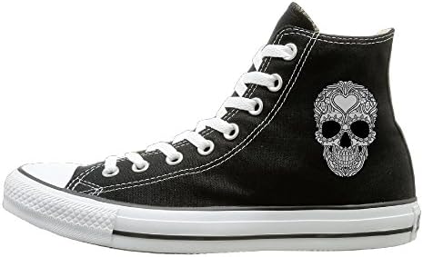Skull Tattoo Illustration Unisex Funny High Top Shoes Canvas Shoes Sneakers For Women And Men