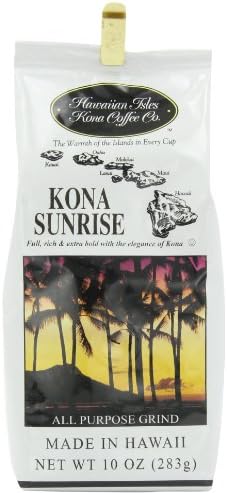 Haw Isles Kona Sunrise Round, 10-Ounce (Pack of 3)