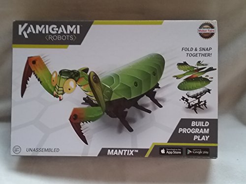 Kamigami Robots Mantix Build Program Play Fold And Snap Together