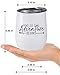 Fancyfams And So The Adventure Begins, 12 oz Stainless Steel Vacuum Insulated Wine Tumbler with Lid and Straw- Graduation, Promotion, Going Away, Moving Away, New Job, Divorce (White)