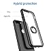 JETech Case for iPhone 7 Plus and iPhone 8 Plus, Ring Holder Kickstand, Shock-Absorption Bumper Cover, Black