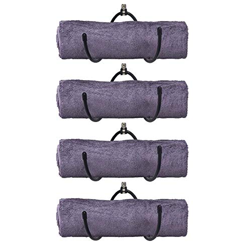 image for Pmsanzay Wall Mount Yoga Mat Foam Roller and Towel Rack Holder- Wall S