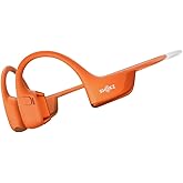 SHOKZ OPENRUN PRO 2 MINI Wireless Hybrid Sports Headphones - Orange | Lightweight OpenRun Pro 2 Mini headphones deliver bone conduction sound with all-day comfort and awareness