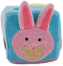 Bunny 4" Kanit Rattle Block By Rich Frog