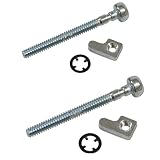 Euros 2 Set Chain Tensioner Adjuster Screw Kit Fit for Poulan Craftsman 530016110 530015826 530069611 Chainsaw