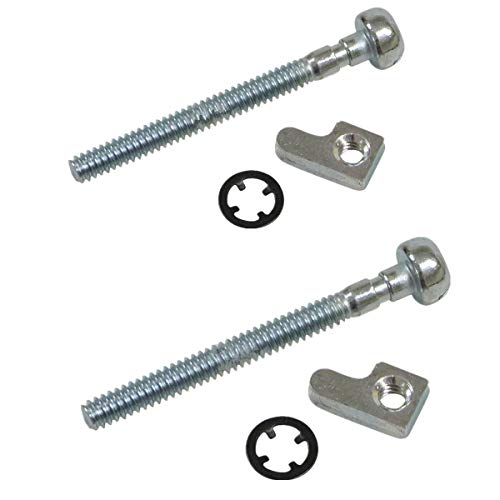 Euros 2 Set Chain Tensioner Adjuster Screw Kit Fit for Poulan Craftsman 530016110 530015826 530069611 Chainsaw