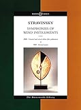 Stravinsky - Symphonies of Wind Instruments: The Masterworks Library (study score) by 
