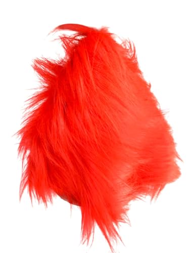 BookMyCostume Hanuman Ji Face Mask with Crown Design & Red Faux Hair – Rubber Devotional Mask for Ramayana Plays, Festivals & Fancy Dress | Fancy Dress Accessory For Role Plays | Adult 2