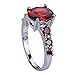 YAZILIND Valentine's Day Jewelry Women Cubic Zirconia Wedding Anniversary Party Ring for Women Size 9