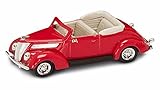 Yatming 1937 Ford V8 Convertible 1/43 Scale Diecast Model Car Red