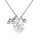 danjie Stainless Steel Horse Pendant Necklace Letter Tag Necklace She Believed She Could So She Did Pendant for Girl and boy Inspirational Gift …